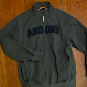 Men’s And One gray full zip sweatshirt size L